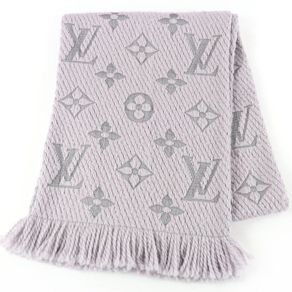 Louis Vuitton Echarpe Logo Mania Wool Silk Scarf with Fringe