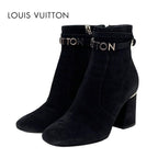 Louis Vuitton Call Back Line Boots Short Ankle Shoes Logo Suede