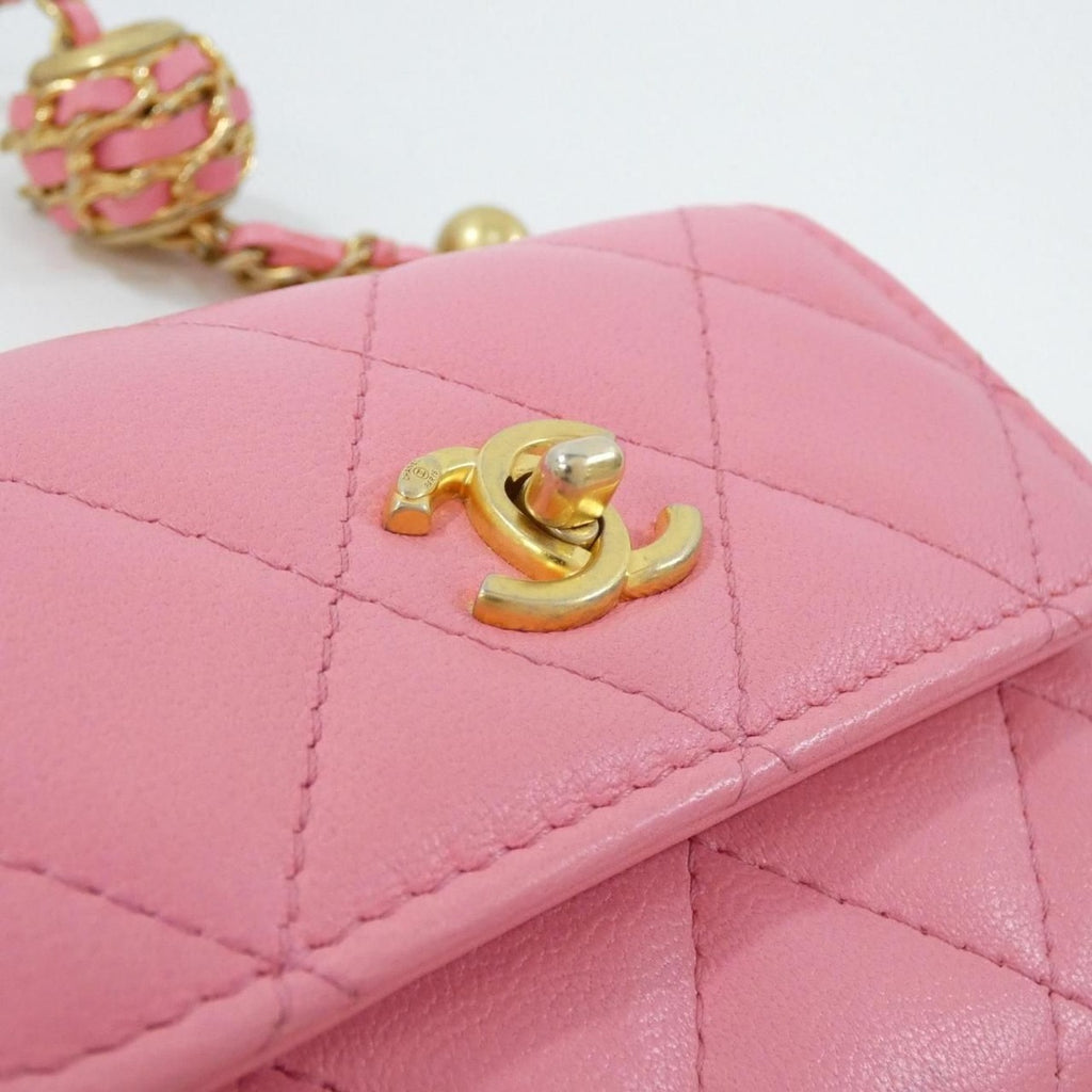 Chanel Chain Clutch Pink Mat — view 4