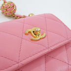 Chanel Chain Clutch Pink Mat — view 4