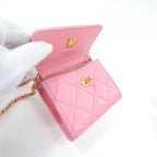 Chanel Chain Clutch Pink Mat — view 7