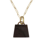 Hermes Fusion Amulet Kelly Pendant Large Model GP Horn Parma Brass Lira — view 4