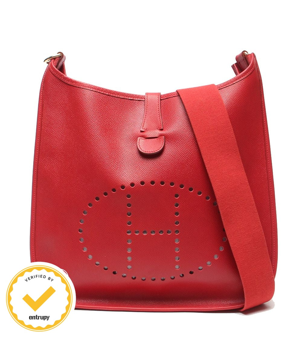 Hermes Shoulder Bag Crossbody Gold Evelyne 1 PM