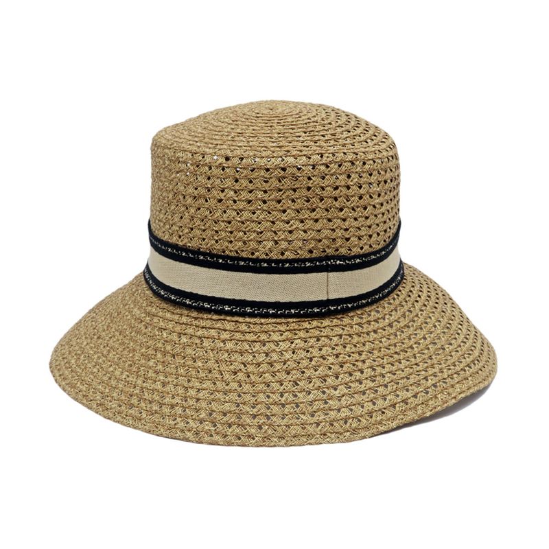 Dior D Bobby Wide Brim Hat 34 Dbp924 G153 Beige Black Size 57 — view 2
