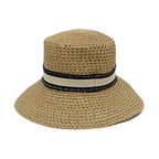Dior D Bobby Wide Brim Hat 34 Dbp924 G153 Beige Black Size 57 — view 2