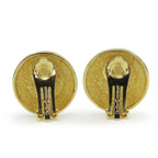 Christian Dior Earrings CD Logo Metal Gold Plated Accessories Faux Pearl — view 4