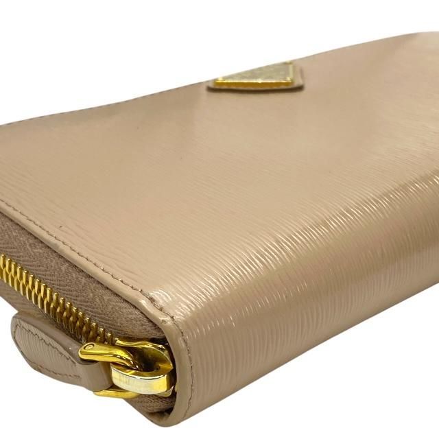 Prada 1 Ml506 Long Wallet Round Zipper Zip Triangle Logo — view 3