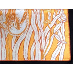 Hermes J'attends Mon Prince Carre 45 Silk Handkerchief Orange Ivory — view 3