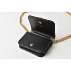Chanel Belt Bag Coin Case Chain Pouch Boy Black Gold Hardware — view 7