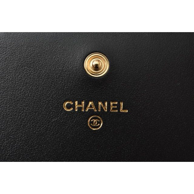 Chanel Belt Bag Coin Case Chain Pouch Boy Black Gold Hardware — view 8