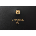 Chanel Belt Bag Coin Case Chain Pouch Boy Black Gold Hardware — view 8