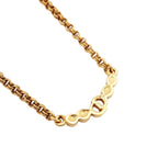 Dior Necklace CD Logo Gold Plated Rhinestone — view 2