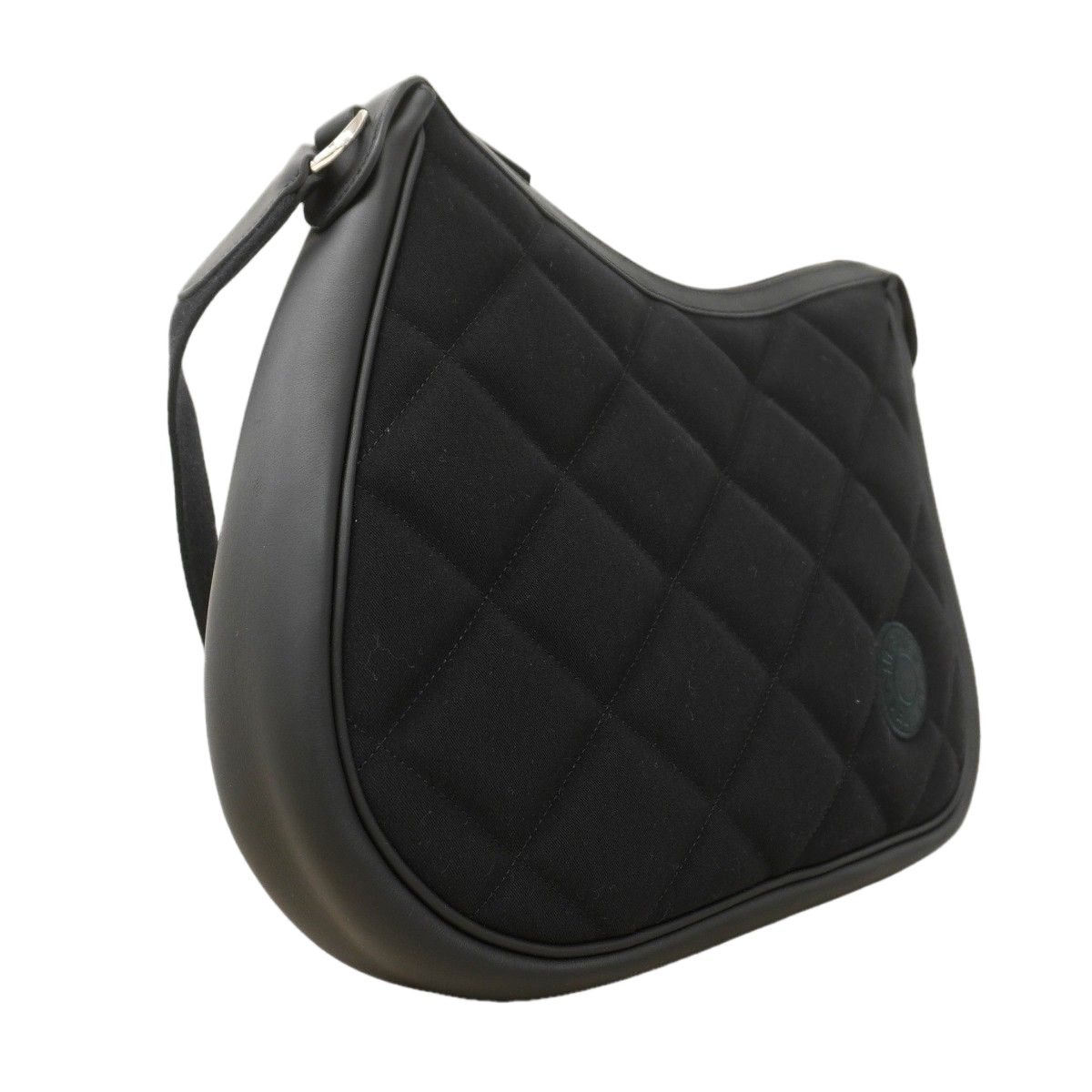 Hermes Shoulder Bag Horse Swift Cotton Black Silver — view 2