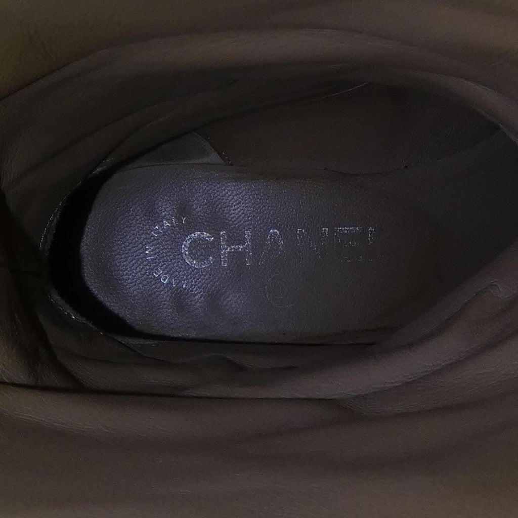 Chanel Long Boots Suede Brown — view 6