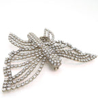 Gucci Brooch Interlocking G Butterfly Rhinestone Metal — view 3