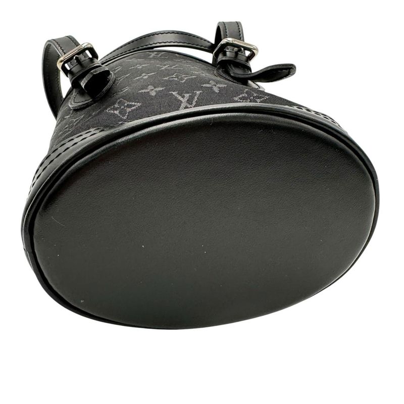 Louis Vuitton Monogram Satin Little Bucket Handbag Noir — view 4