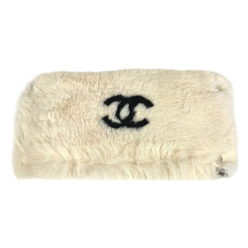 Chanel Bracelet CC Coco Mark Logo Fur Rabbit Black — view 2