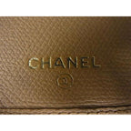 Chanel Bifold Long Wallet Beige Leather Coco Mark Button — view 7