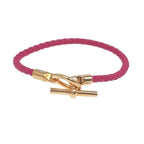 Hermes Grennan Bracelet Rose Mexico Gold Hardware Bangle Accessories — view 2