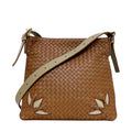Bottega Veneta Shoulder Bag Brown Intrecciato Leather
