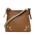 Bottega Veneta Shoulder Bag Brown Intrecciato Leather
