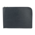 Louis Vuitton Pochette Jules GM Second Bag Leather Blue Marline Silver