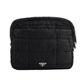 Prada Clutch Quilted Silver