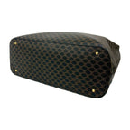 Celine Vintage Macadam Blason Triomphe Pattern Leather Tote Black Brown — view 8