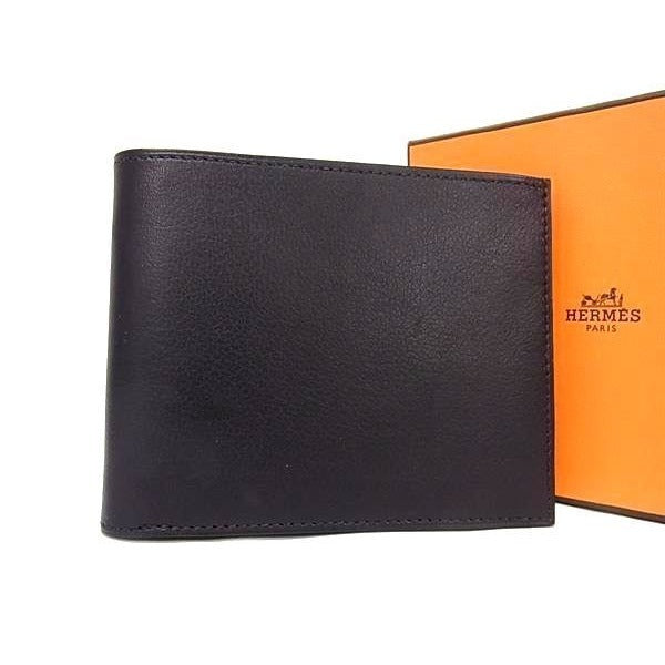 Hermes Citizen Twill Compact Silk Twin Vorswift Fold Wallet Engraved