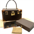 Celine Macadam Triomphe Hand Cosmetic Box Trunk Case Purse