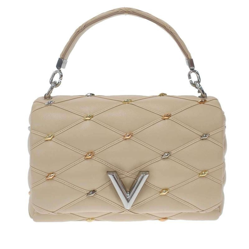 Louis Vuitton go-14 mm Marthage Chain Shoulder Bag Beige