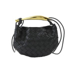 Bottega Veneta Intrecciato Mini Sardine 2-Way Bag Leather Black