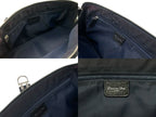 Dior Trotter Line Handbag Navy Orange Silver — view 8