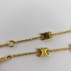 Celine Logo Triomphe Bracelet Gold Vintage — view 5