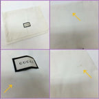 Gucci Nice Shoulder Wallet GG Micro Patent Leather Red Gold — view 9