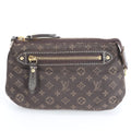 Louis Vuitton Monogram Mini Lin Pochette Ebene Pouch
