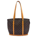 Louis Vuitton Babylon Monogram Leather Brown Light Tote Gold
