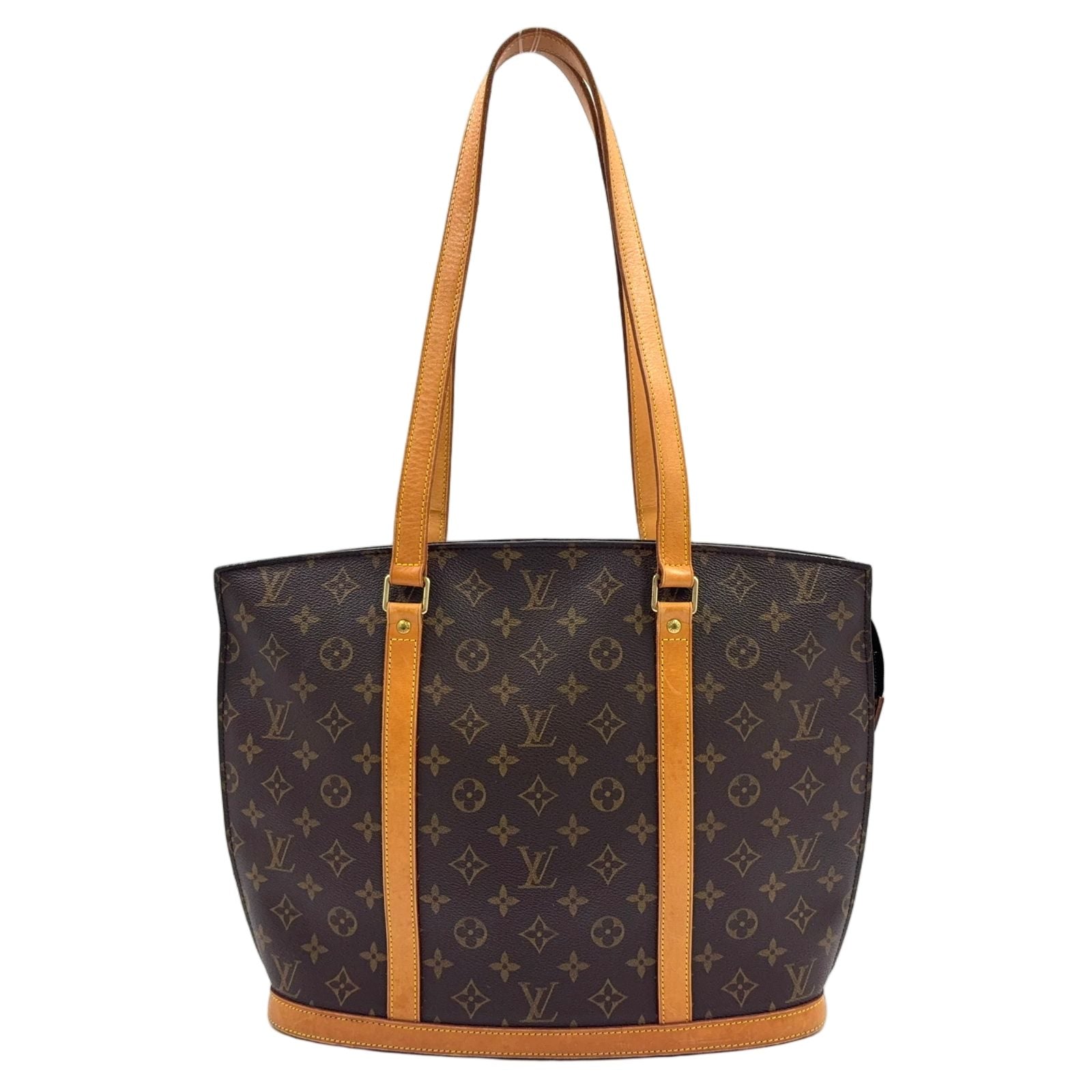 Louis Vuitton Babylon Monogram Leather Brown Light Tote Gold