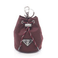 Prada Charm Re-nylon Speed Lock 2 Tt2022 He1 F0007 Burgundy Nylon Key Ring