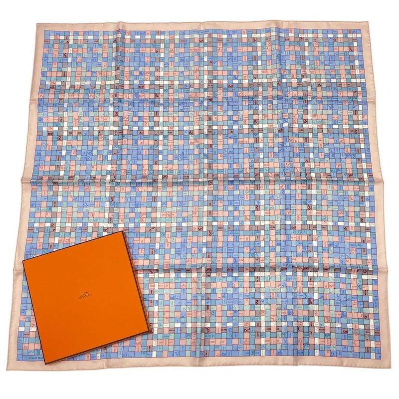 Hermes Scarf Silk Carre 90 Bolduc-check Bolduc Au Fall Winter 2019