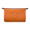 Hermes Shoulder Bag Vidpoche Stamped B H Logo Orange White Navy