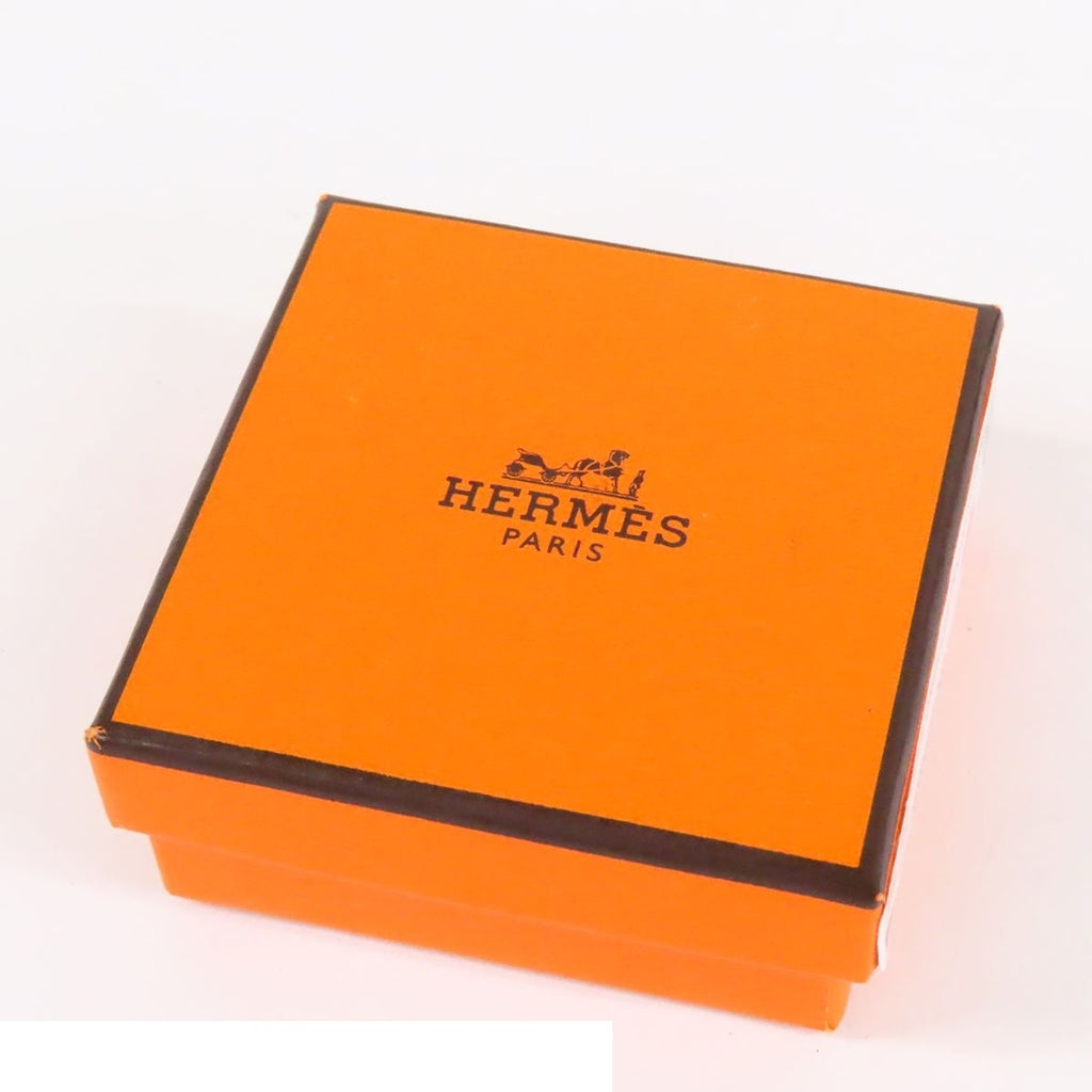 Hermes Pop H Earrings Black Rose Gold Metal Lacquer — view 8