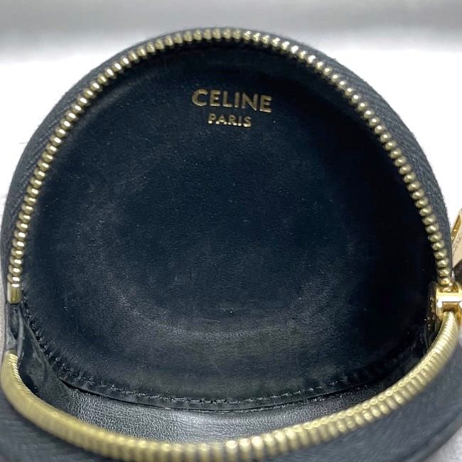 Celine Coin Case Black Triomphe 10 D22 Bq3.38 no — view 7