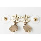 Chanel Logo CC Coco Mark Camellia Gold Orange — view 4