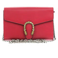 Gucci Dionysus Long Wallet Leather Red 0671 Chain