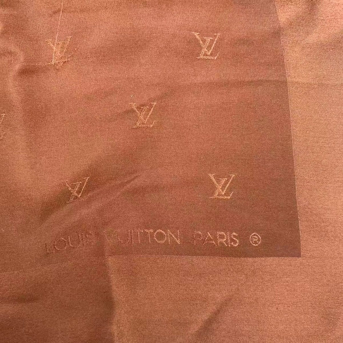 Louis Vuitton Scarf Monogram Silk Brown — view 6