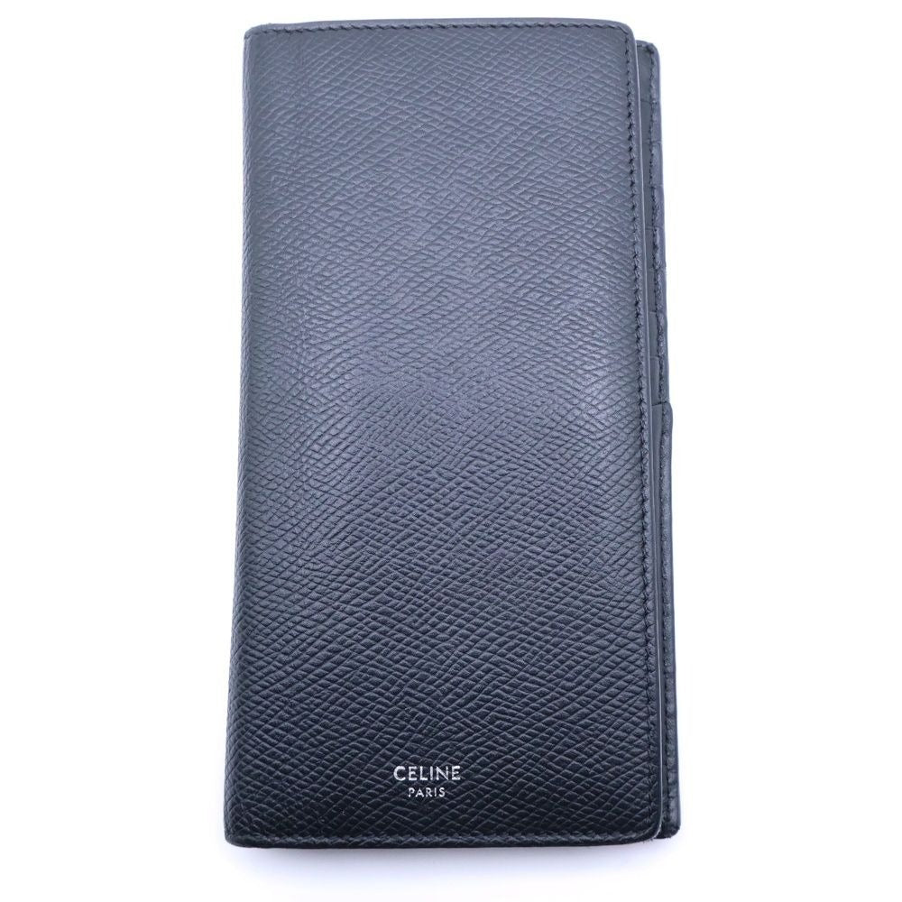 Celine Grain Leather Bifold Wallet Black