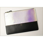 Celine Brand Bag Clutch Pouch Bicolor Rainbow Black — view 2
