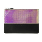 Celine Brand Bag Clutch Pouch Bicolor Rainbow Black