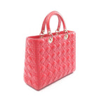 Dior Handbag Lady Large Cannage Red Leather — view 2